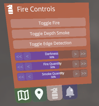 Fire Controls Widget